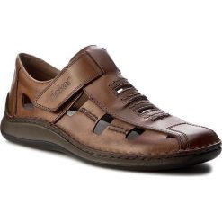 Półbuty RIEKER - 05283-25 Brown. Pomarańczowe półbuty męskie Rieker, na co dzień, bez wzorów, ze skóry, bez zapięcia. Za 279,00 zł.