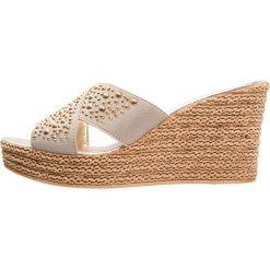 Chodaki damskie: Fiore di Lucia Milano PINO Klapki beige/oro