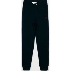 Polo Ralph Lauren - Spodnie dziecięce 134-176 cm. Niebieskie spodnie chłopięce Polo Ralph Lauren, bez wzorów, z bawełny. Za 279,90 zł.