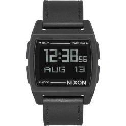 Zegarek unisex Nixon Base Leather All Black A1181-001. Czarne zegarki męskie marki Nixon. Za 449,00 zł.