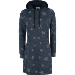 RED by EMP Keep Me Warm Sukienka granatowy. Czarne sukienki z falbanami marki Sinsay, l, z kapturem. Za 199,90 zł.