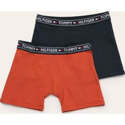 Tommy Hilfiger - Bokserki dziecięce (2-pack). Niebieskie majtki chłopięce TOMMY HILFIGER, bez wzorów, z elastanu. W wyprzedaży za 79,90 zł.