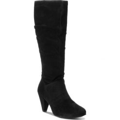Kozaki TAMARIS - 1-25539-21 Black 001. Czarne kowbojki damskie Tamaris, z materiału, na obcasie. Za 329,90 zł.