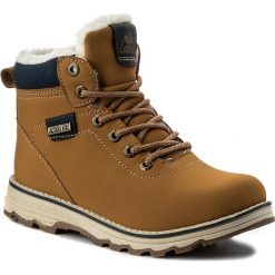 Buty zimowe chłopięce: Trapery ACTION BOY – CP07-16828-03 Miodowy