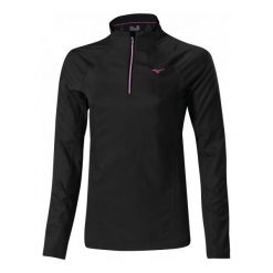 Mizuno Bluza Do Biegania Breath Thermo Windtop W Black S. Czarne bluzy damskie do biegania marki Mizuno, s, z materiału. W wyprzedaży za 229,00 zł.