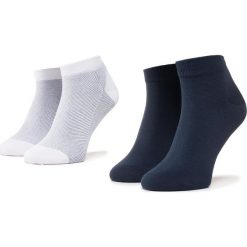 Zestaw 2 par niskich skarpet unisex TOMMY HILFIGER - 320223001 White 300. Niebieskie skarpetki męskie TOMMY HILFIGER, bez wzorów, z elastanu. Za 39,00 zł.