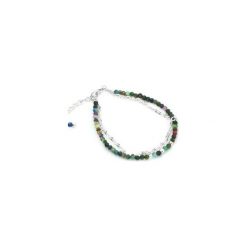 Bransoletka Chryzokola srebro. Szare bransoletki damskie z cyrkoniami marki Brazi druse jewelry, srebrne. Za 150,00 zł.