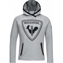 ROSSIGNOL Bluza męska LIFETECH HOODY heather grey. Szare bluzy męskie Rossignol, m, bez wzorów, z softshellu, bez kołnierzyka, bez rękawów, bez kaptura. Za 450,00 zł.