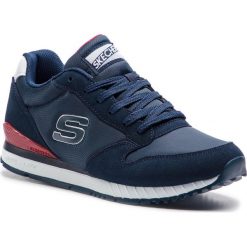 Sneakersy SKECHERS - Waltan 52384/NVY Navy. Niebieskie sneakersy męskie Skechers, bez zapięcia. W wyprzedaży za 239,00 zł.