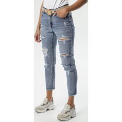 Niebieskie Jeansy Gracen. Niebieskie jeansy damskie Born2be, xl, z podwyższonym stanem. Za 119,99 zł.