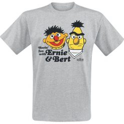 Ulica Sezamkowa Ernie & Bert T-Shirt odcienie szarego. Szare t-shirty męskie z nadrukiem marki Ulica Sezamkowa, l, z okrągłym kołnierzem. Za 74,90 zł.