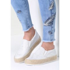 Trampki damskie slip on: Srebrne Slip On Fire Bomb