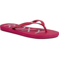 Japonki ROXY - ARJL100876 Cri. Różowe klapki damskie Roxy, bez wzorów, z tworzywa sztucznego, bez obcasa. Za 69,00 zł.