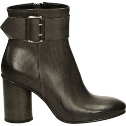 Botki - 950-B-82 ZINC. Brązowe botki damskie skórzane marki Venezia. Za 299,00 zł.