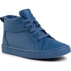Sneakersy CLARKS - City OasisHi K 261432566 Dark Blue Lea. Niebieskie trampki chłopięce Clarks, bez wzorów, ze skóry, na sznurówki. W wyprzedaży za 199,00 zł.