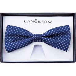 Mucha granatowa. Szare muchy męskie LANCERTO, z dzianiny, eleganckie. Za 79,90 zł.