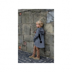 BLUZA FENI MIAMI Z KAPTUREM. Szare bluzy niemowlęce marki M-art-a-baby, z bawełny, z kapturem. Za 99,00 zł.