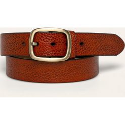 Only & Sons - Pasek skórzany. Pomarańczowe paski męskie Only & Sons, w paski, ze skóry. W wyprzedaży za 59,90 zł.