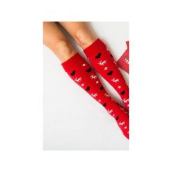 Ciepłe Skarpetki Renifery MAD Socks 36-40. Szare podkolanówki damskie Mad socks, bez wzorów, z elastanu. Za 45,00 zł.