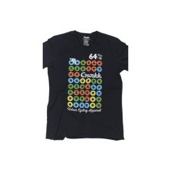 Lombardia Black. Czarne t-shirty męskie Crankk, xl, z nadrukiem, z bawełny, bez kołnierzyka. Za 89,00 zł.