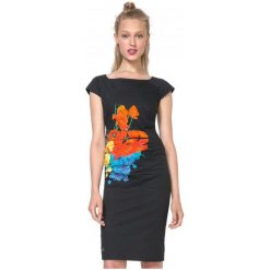 Sukienki: Desigual Sukienka Damska Dress 40 Czarny