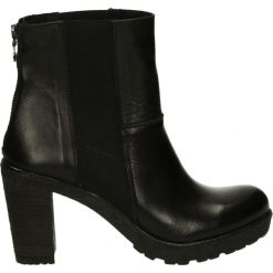 Botki - 3024 VIT NERO. Czarne botki damskie skórzane marki Venezia. Za 199,00 zł.