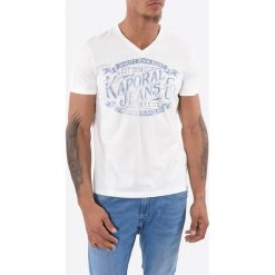 T-shirty męskie: T-shirt, dekolt w serek, krótki rękaw