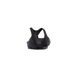 Stanik fitness kardio 900 czarny. Czarne buty sportowe damskie DOMYOS, bez wzorów, z elastanu, na fitness i siłownię. Za 79,99 zł.