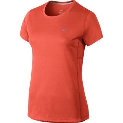 Topy sportowe damskie: Nike Koszulka damska Miler pomarańczowa r. S (686911 842)