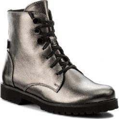 Botki KARINO - 2275/115-F Srebrny. Fioletowe botki damskie na obcasie marki Karino, ze skóry. W wyprzedaży za 269,00 zł.