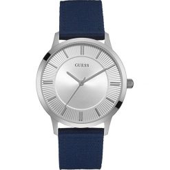 Guess Jeans - Zegarek. Niebieskie zegarki męskie marki Guess Jeans, ze stali. W wyprzedaży za 399,90 zł.