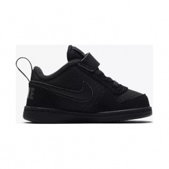 Buty Nike Court Borough Low (TDV) (870029-001). Białe buty chłopięce sportowe marki Nike, ze skóry, bez zapięcia, nike court. Za 129,99 zł.
