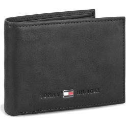 Duży Portfel Męski TOMMY HILFIGER - Johnson Mini Cc Flap And Coin Pocket AM0AM00662/82568 Black 002. Czarne portfele męskie marki TOMMY HILFIGER, bez wzorów, ze skóry. Za 249,00 zł.