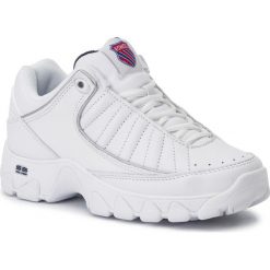 Sneakersy K-SWISS - St529 Heritage 96045-113-M White/Navy/Red. Białe sneakersy damskie K-SWISS, ze skóry. W wyprzedaży za 239,00 zł.