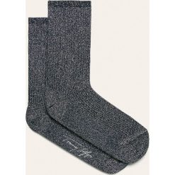 Tommy Hilfiger - Skarpetki. Żółte skarpetki damskie TOMMY HILFIGER, bez wzorów, z elastanu. Za 89,90 zł.