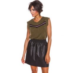 Topy damskie: Top "Janet" w kolorze khaki