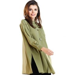 Koszula A263 khaki. Brązowe koszule damskie Awama, s. Za 179,58 zł.