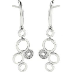 Złote kolczyki-wkrętki z diamentami. Szare kolczyki damskie Art of Diamond & Co., z diamentem, złote. W wyprzedaży za 747,95 zł.