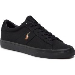 Tenisówki POLO RALPH LAUREN - Sayer 816764497002 Black. Czarne półbuty męskie Polo Ralph Lauren, bez wzorów, z zamszu, eleganckie, bez zapięcia. Za 359,00 zł.