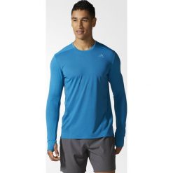 Bluza adidas Supernova LS Tee M Niebieska. Niebieskie bluzy męskie Adidas, m, bez wzorów, bez kołnierzyka, z długim rękawem, długie, bez kaptura. Za 164,99 zł.