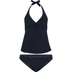 Tankini (2 części) bonprix czarny. Czarne stroje kąpielowe damskie bonprix, bez wzorów. Za 89,99 zł.