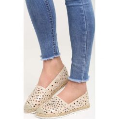 Espadryle damskie: Złote Espadryle Shine Point