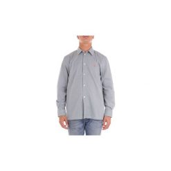 Koszule z długim rękawem Msgm 2440ME09X184009. Szare koszule męskie MSGM, m, bez wzorów, bez kołnierzyka, z długim rękawem. Za 516,11 zł.
