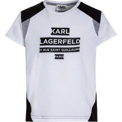 T-shirty chłopięce z nadrukiem: KARL LAGERFELD Tshirt z nadrukiem weiß