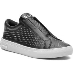 Sneakersy DKNY - Conner K3857775 Black. Czarne półbuty damskie DKNY, ze skóry. W wyprzedaży za 409,00 zł.