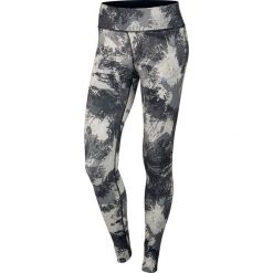 Spodnie damskie: Nike Spodnie damskie W Power Essential Running Tight czarno-biało-szare r. S (848004 010)