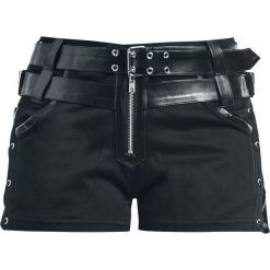 Gothicana by EMP Dark Matter Krótkie spodenki damskie czarny. Czarne szorty damskie marki Gothicana by EMP, bez wzorów. Za 121,90 zł.