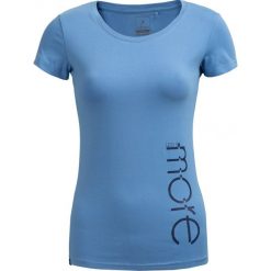 T-shirt damski TSD601 - jasny niebieski - Outhorn. Niebieskie koszulki damskie Outhorn, bez wzorów, z bawełny, bez kołnierzyka. W wyprzedaży za 24,99 zł.