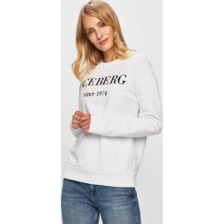 Iceberg - Bluza. Czerwone bluzy damskie Iceberg, s, z nadrukiem, z bawełny, bez rękawów, bez kaptura. W wyprzedaży za 659,90 zł.