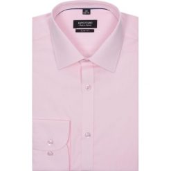 Koszule męskie na spinki: koszula verson 1805 długi rękaw slim fit róż